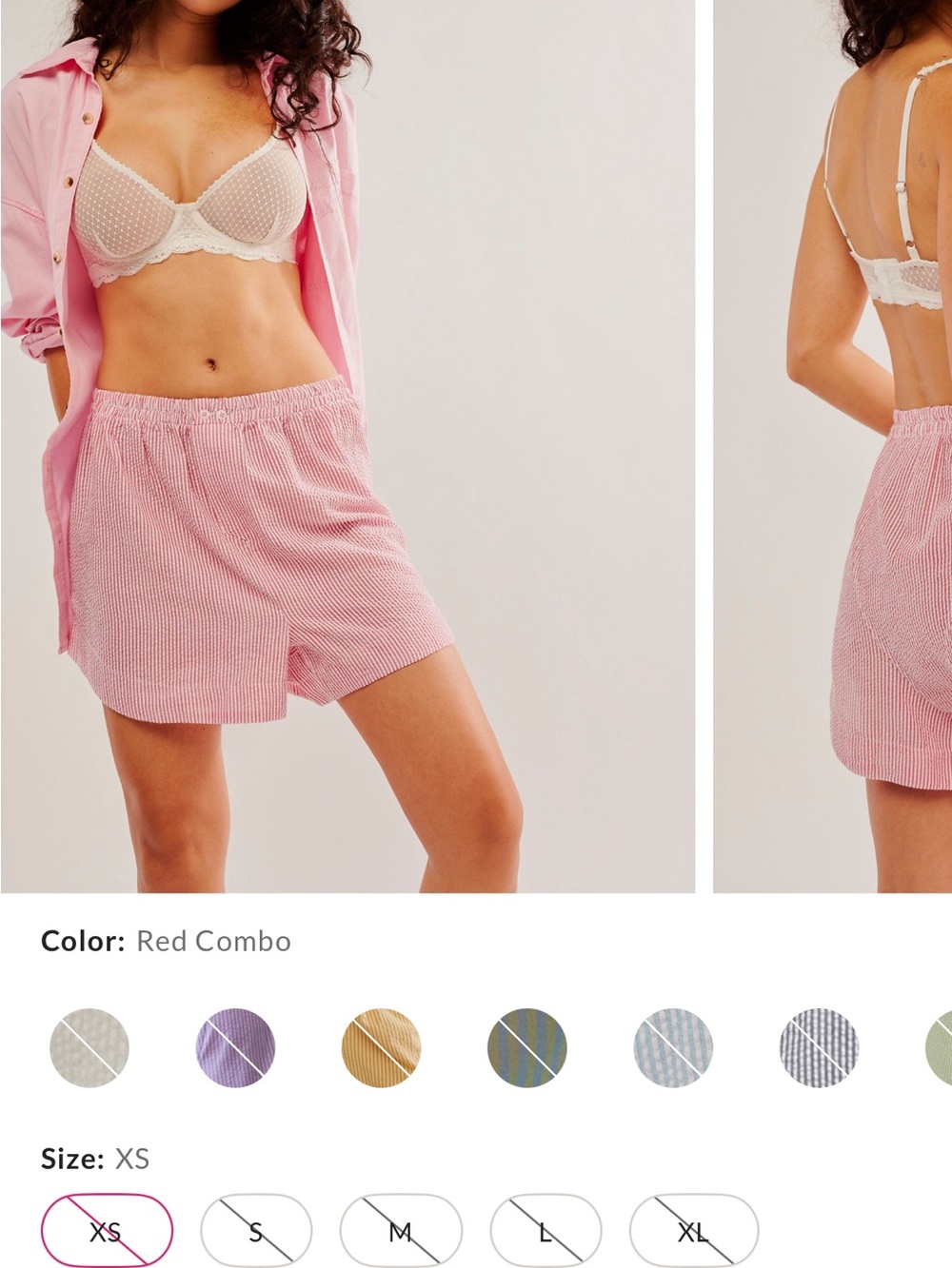 Free people cloud nine boxer shorts